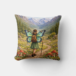 Butterfly Fairy Mountain Hiker | Fairycore Flower Kissen