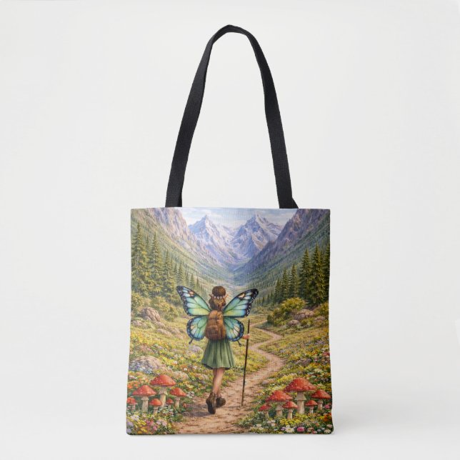 Butterfly Fairy Mountain Hiker | Fairycore Flower Tasche (Vorderseite)