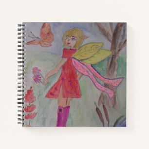 Butterfly Fairy Spiral Notebook Notizbuch