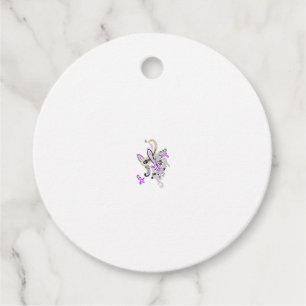Butterfly Fairy Tattoo Vector - Vintage Blumenart Geschenkanhänger