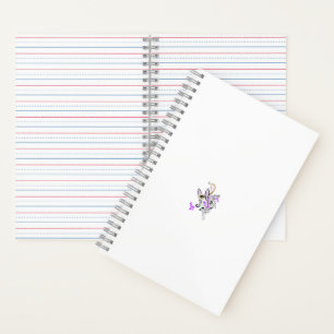 Butterfly Fairy Tattoo Vector - Vintage Blumenart Notizbuch