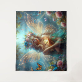 Butterfly Fairy Wandteppich