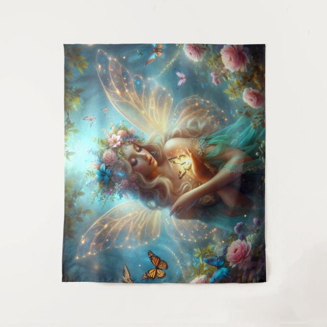 Butterfly Fairy Wandteppich (Vorderseite)