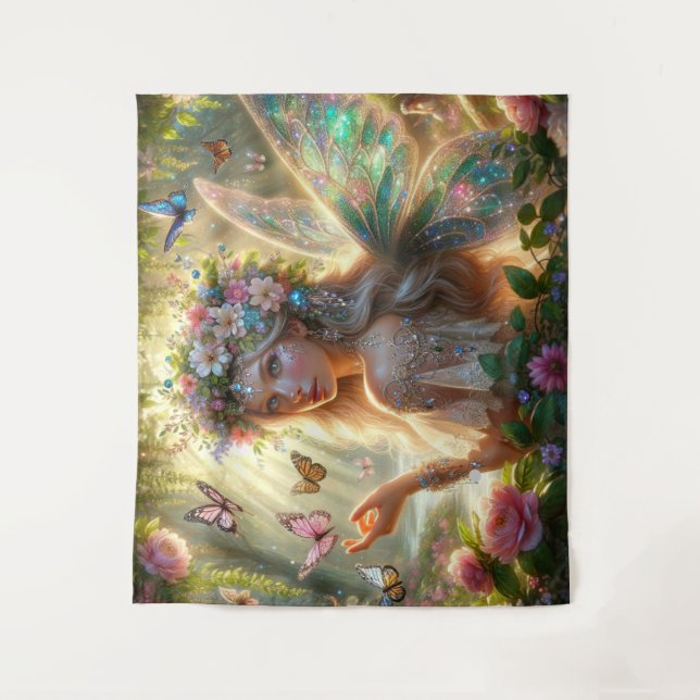 Butterfly Fairy Wandteppich (Vorderseite)