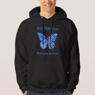 Butterfly Faith Hope Liebe Mastozytose Bewusstsein Hoodie