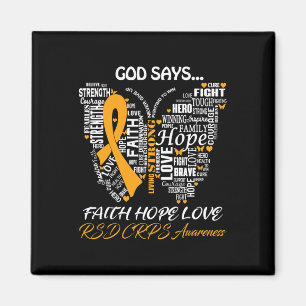 Butterfly Faith Hope Liebe Rsd Crps Sensibilisieru Magnet