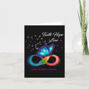Butterfly Faith Hope Liebe Sickle Cell Anämia Awar Karte