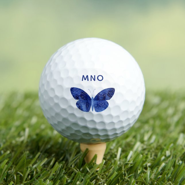 Butterfly-Farbmonogramm Golfball (Insitu T-Shirt)