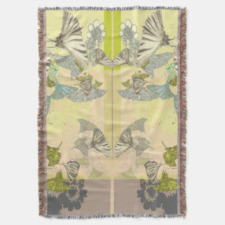 Butterfly Fleece Blanket Decke