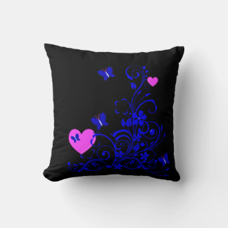 Butterfly Floral Art Kissen