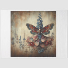 Butterfly Floral Decoupage Seidenpapier