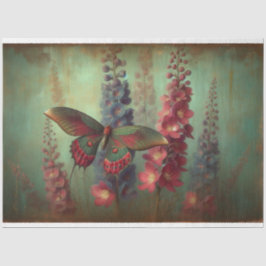 Butterfly Floral Decoupage Seidenpapier