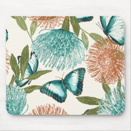 Butterfly Floral Mouse Pad Mousepad