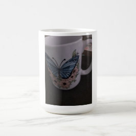 butterfly floral mug kaffeetasse
