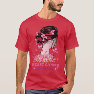 Butterfly Floral Ribbon Rosa Frauen Brustkrebs A T-Shirt