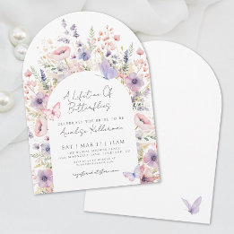 Butterfly Floral Wildblume Brautparty Einladung