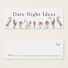 Butterfly Flower Garden Night Idee Karte
