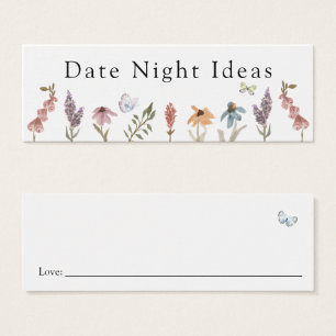 Butterfly Flower Garden Night Idee Karte