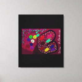 Butterfly Flowering Rose Tree  Leinwanddruck