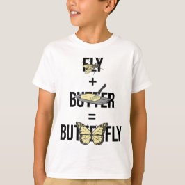 Butterfly Fly plus Butter Funny Puff T-Shirt