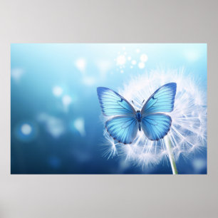 Butterfly Forest Nature Serene Tranquil Poster