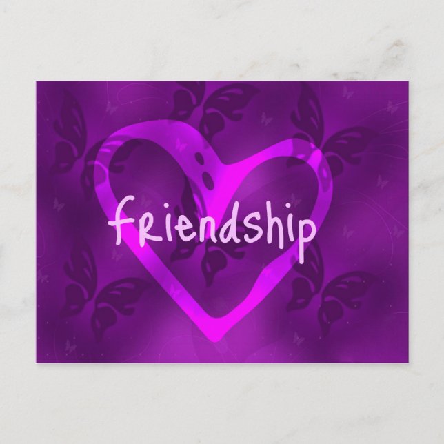 Butterfly Friendship Postage Postkarte (Vorderseite)