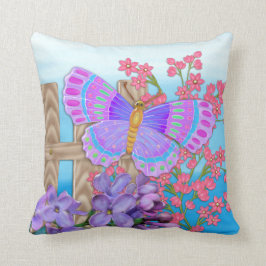 Butterfly Garden 3D Whimsey Kissen