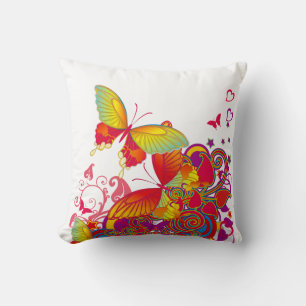 Butterfly Garden ArtDeco American MoJo Pillow Kissen