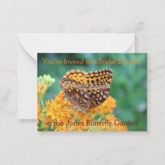 Butterfly Garden Bridal Dusche Einladung