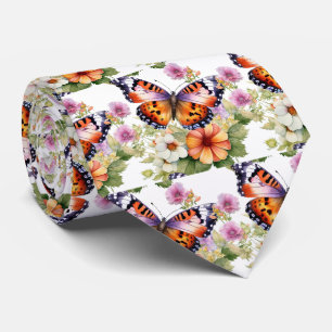 Butterfly Garden Elegantes Muster Neck Tie Krawatte