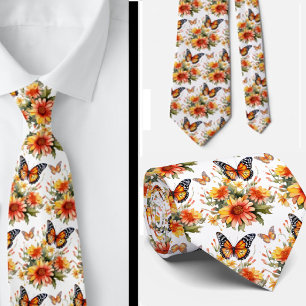 Butterfly Garden Elegantes Muster Neck Tie Krawatte