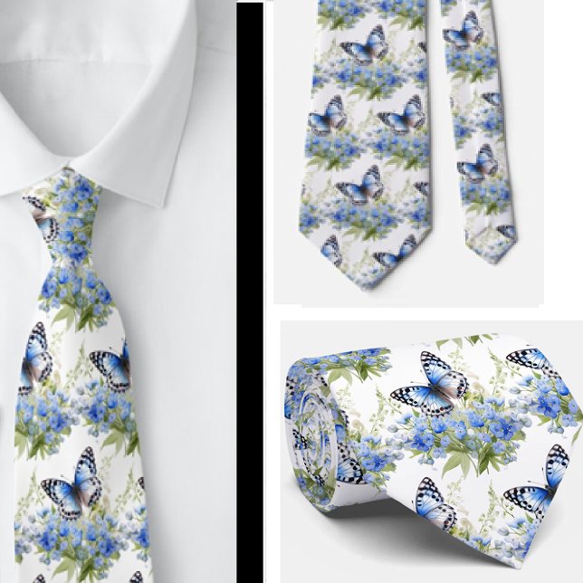 Butterfly Garden Elegantes Muster Neck Tie Krawatte (Von Creator hochgeladen)