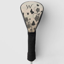 Butterfly Garden Initial Golf Headcover