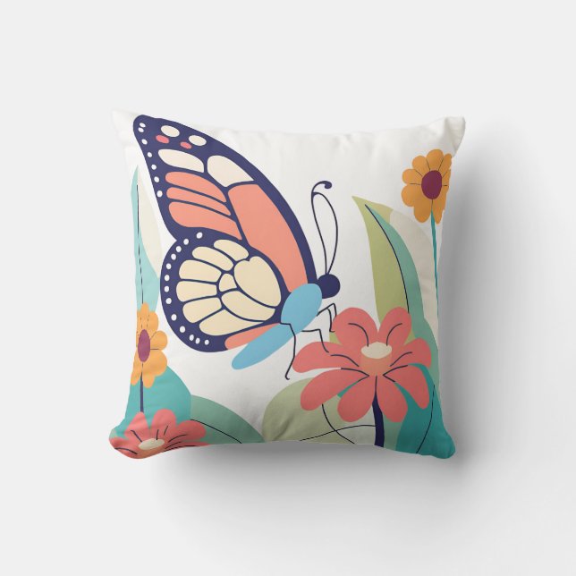 Butterfly Garden Kissen (Vorderseite)