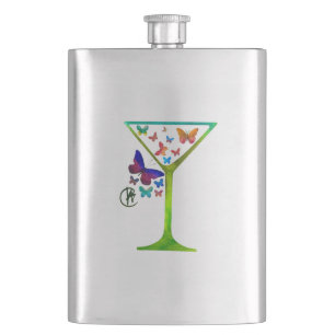 Butterfly Garden Martini Pop Flachmann