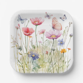 Butterfly Garden Paper Tellers 11 cm Pappteller