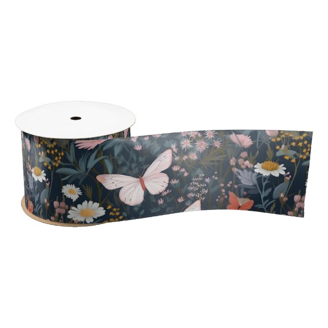Butterfly Garden Satinband (Spule)