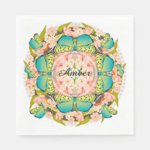 Butterfly Garden Serviette