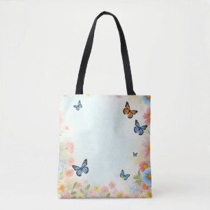 Butterfly Garden Tote Bag Tasche