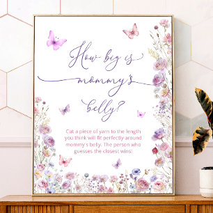 Butterfly Garden Wie groß ist Mama's Bauch Poster