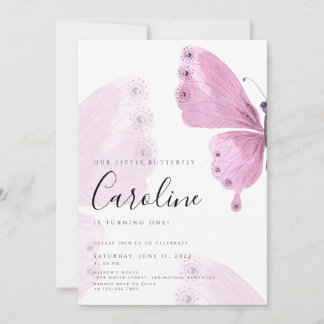 Butterfly-Geburtstag Einladung