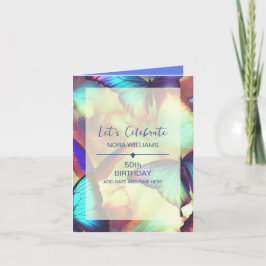 Butterfly Geburtstag Foto geflochtene Einladung hi