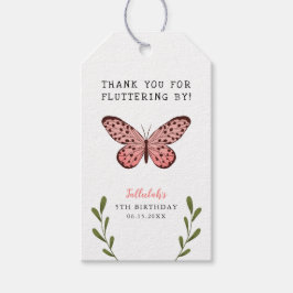 Butterfly Geburtstagsparty Fluttering von Vielen D Geschenkanhänger