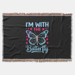 Butterfly-Geschenk Ich bin mit dem Schmetterling Decke