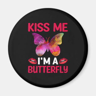 Butterfly-Geschenk Küss Me I are Butterfly Magnet