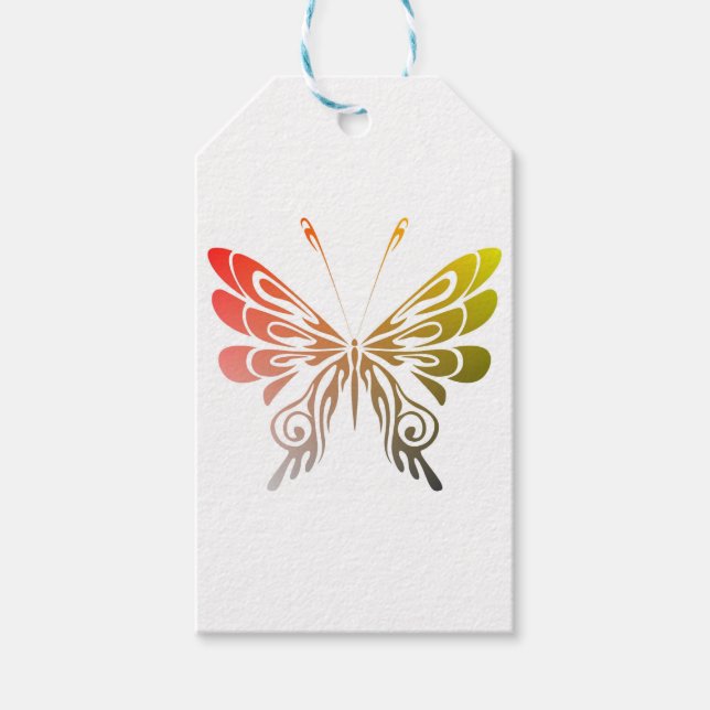 Butterfly-Geschenk-Tag Geschenkanhänger (Vorderseite)