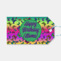 Butterfly-Geschenkmarke mit Namen