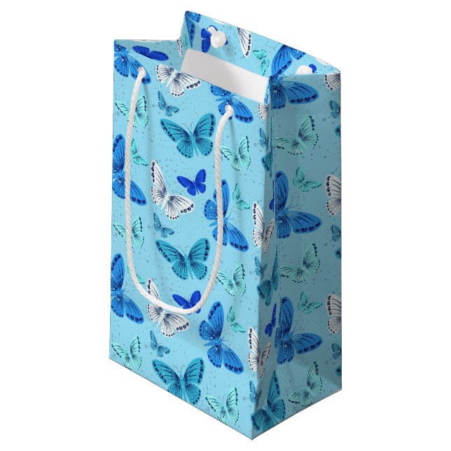 Butterfly-Geschenktasche Kleine Geschenktüte (Vorderseite Schrägansicht)