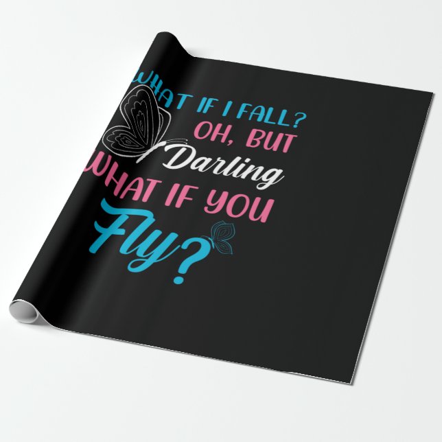 Butterfly Gift | What If You Fly Geschenkpapier (Ungerollt)