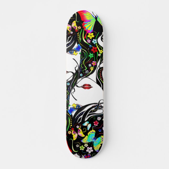 Butterfly Girl 1A Skateboard (Vorne)